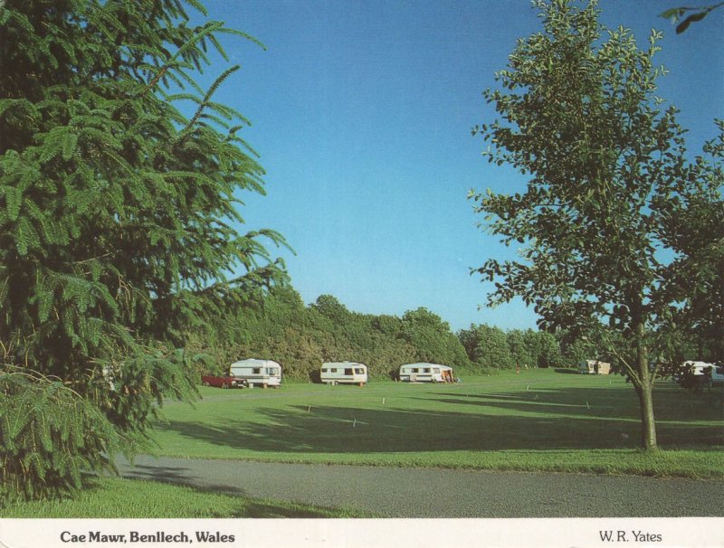 Cae Marw Benllech Wales Caravan Club Camp Site Postcard