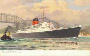 Cunard R.M.S Saxonia Steamer 05.58 