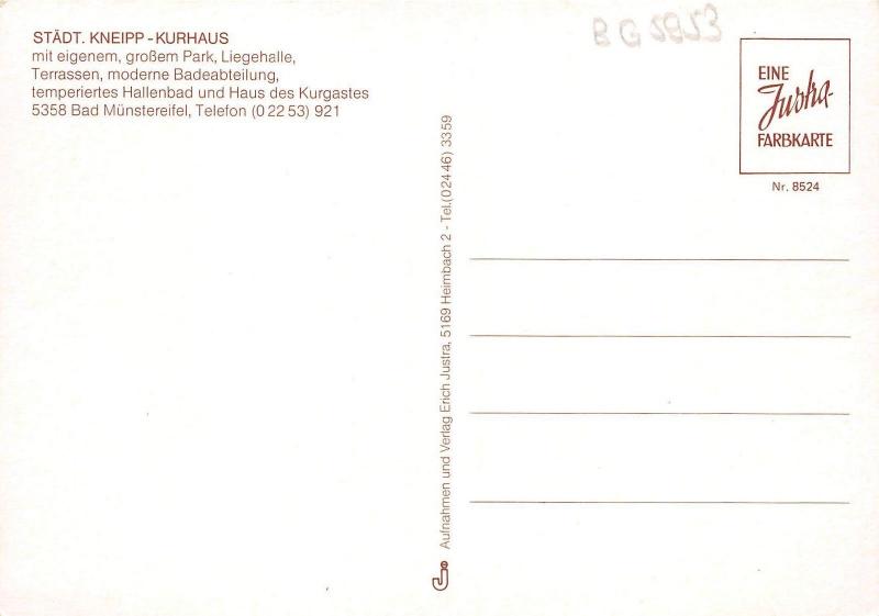 BG5953 stadt kneipp kurhaus mit eigenem grossem park bad munstereifel   germany