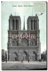 Old Postcard Paris Eglise Notre Dame