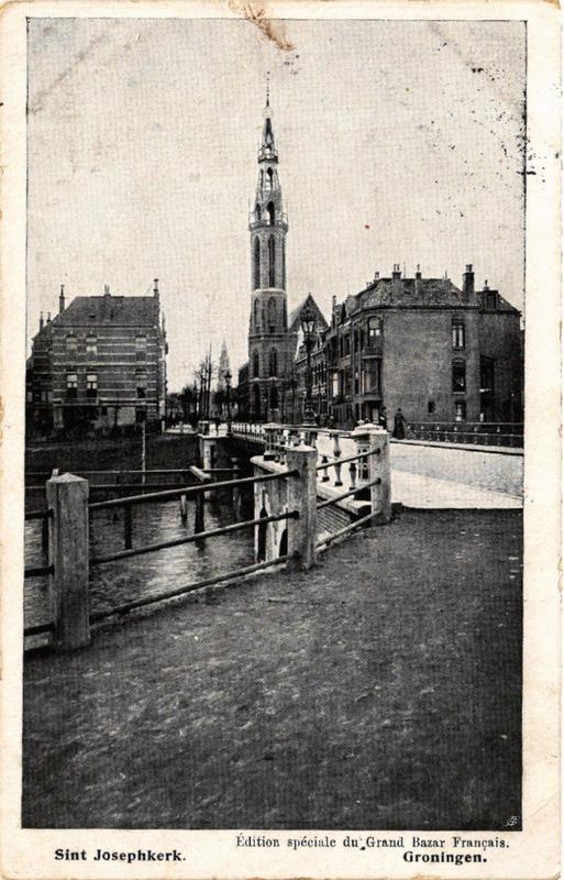 CPA AK GRONINGEN Sint Josephkerk NETHERLANDS (604154)