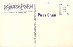 Linen PC Log Cabin Bar-B-Que US 61, 65, 190 By-Pass in Baton Rouge, Louisiana