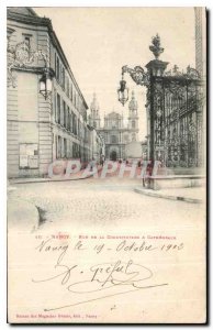 Old Postcard Nancy Street and Cathedral of the Constitution