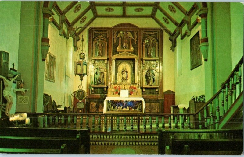 Main Altar San Gabriel Mission California Postcard
