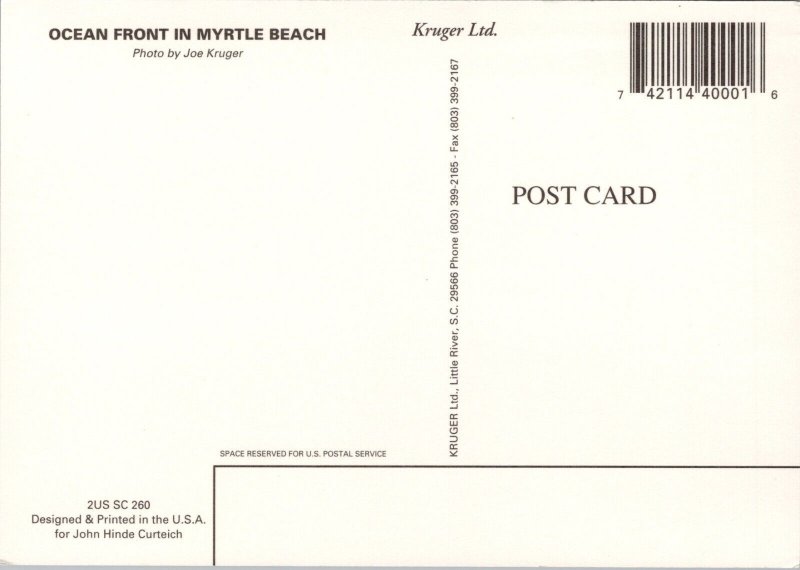 Myrtle Beach South Carolina Postcard PC476