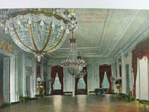Vintage Postcard Executive Mansion East Room Washington DC