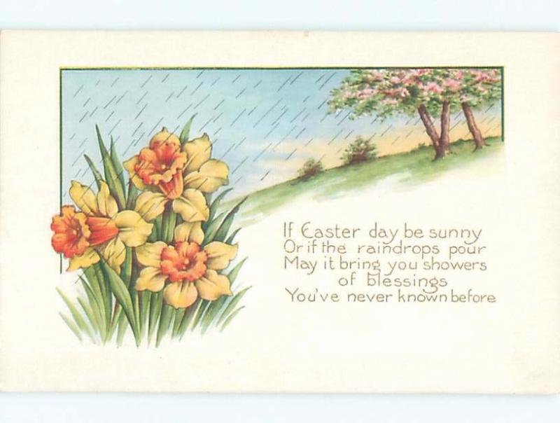 Divided-Back EASTER SCENE Great Postcard AA1333