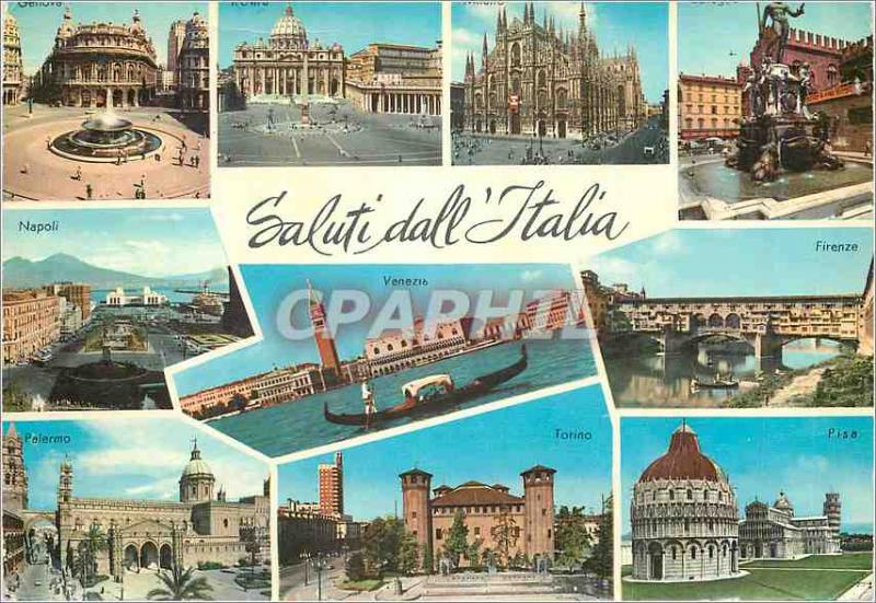 Postcard Modern Saluti dall Italia