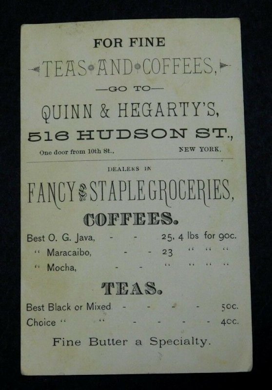 Quinn & Hegarty's Fancy & Staple Groceries Teas Coffees & Fine Butter A1