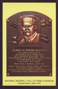 James F Galvin Baseball Hall of Fame Post Card 3268