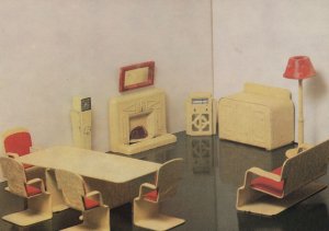 1935 Antique Dolls House Furniture London Museum 1970s Postcard
