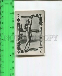 481821 USSR nude girl erotica playing card for illegal distribution