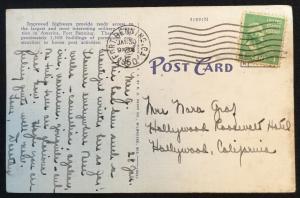 Used Linen Postcard Ft Benning GA w/SC #804 LB