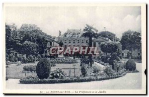 Old Postcard La Roche sur Yon prefecture and garden