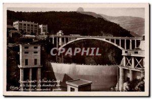 Postcard Modern Electricite Isere Corps Sautet The bridge and dam el The room...