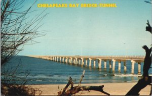USA Chesapeake Bay Bridge Tunnel Virginia Chrome Postcard 03.20