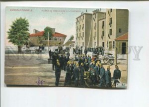 472857 Turkey Constantinople fire brigades on fire Vintage postcard