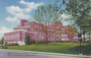 Pennsylvania East Stroudsburg Monroe County General Hospital Curteich