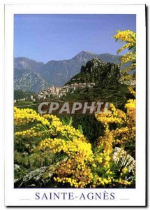 Postcard Modern Colors and light of France Sainte Agnes Alpes Maritimes Gener...