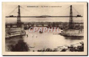 Postcard Old Marseilles Transporter Bridge has