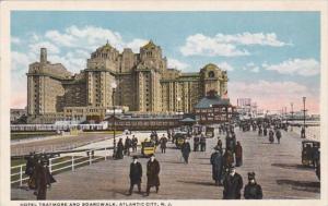 New Jersey Atlantic City Hotel Traymore and Boardwalk Curteich