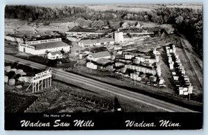 Wadena Minnesota MN Postcard RPPC Photo Wadena Saw Mills Co Main Office c1930's