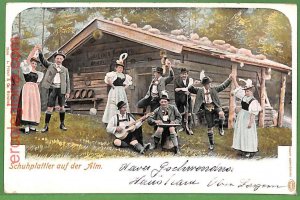 ah2314 - AUSTRIA - VINTAGE POSTCARD Postcards - Alm 1900 - Costumes, ETHNIC-