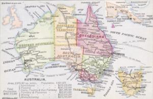 Map Of Australia 1917