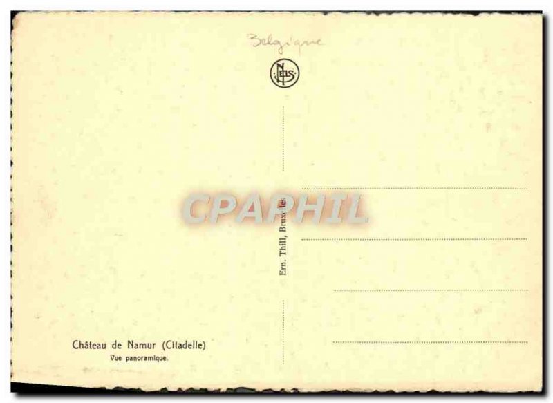 Old Postcard Namur Citadel Chateau Panoramic view