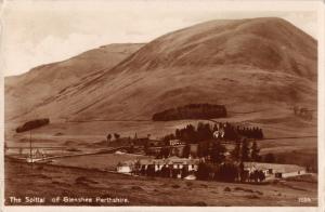 SPITTAL OF GLENSHEE PERTHSHIRE SCOTLAND UK~PANORAMIC REAL PHOTO POSTCARD 1931