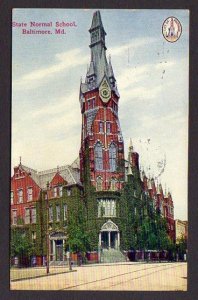 1910's BALTIMORE MARYLAND MD STATE NORMAL SCHOOL OTTENHEIMER POSTCARD