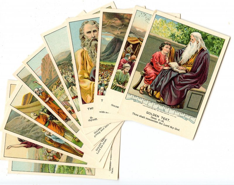 Picture Lesson Cards - Bible Teachings, Set of 13. © 1901