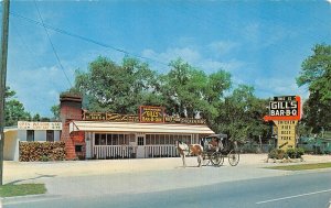 Daytona Beach  Florida Gill's Bar-B-Q, Photochrome Vintage Postcard U13090