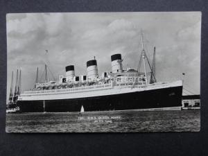 Ship Liner RMS QUEEN MARY (80773 Tons) Old RP Postcard