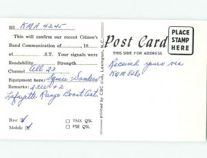 Pre-1980 RADIO CARD - CB HAM OR QSL Cherry Hill - Near Camden NJ AH0503