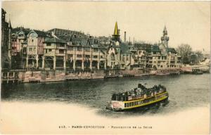 CPA AK PARIS EXPO 1900 Perspective de la Seine (576186)