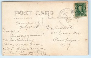 Oceanport NJ House Real Photo Postcard