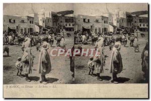 Morocco Old Postcard Tetuan The Soko