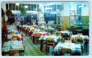 BANFF, Alberta Canada ~ ELITE CAFE Interior 1963 Roadside Postcard