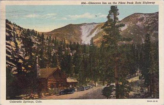 Colorado Colorado Springs Glencove Inn On The Pikes Peak Auto Highway 1943