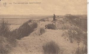 BF19093 vue panoramique dans les dunes belgium front/back image
