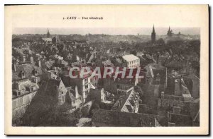 Old Postcard Caen Vue Generale