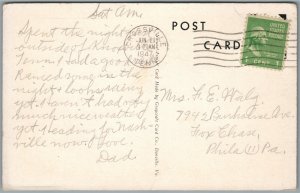 CHRISTIANSBURG VA HIGH SCHOOL ANTIQUE POSTCARD