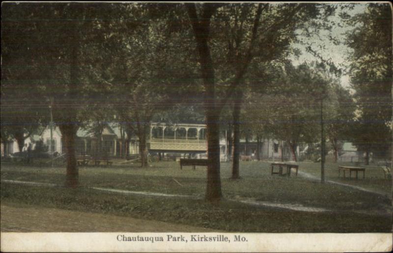 Kirksville MO Chautauqua Park c1910 Postcard