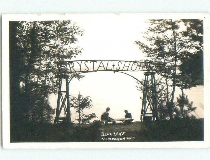 Pre-1942 rppc NICE VIEW Minocqua Wisconsin WI i6144