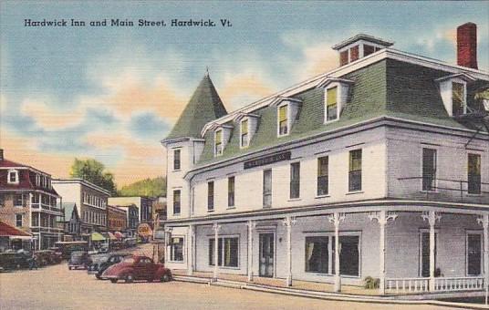 Vermont Hardwick Main Street and Hardwick Inn