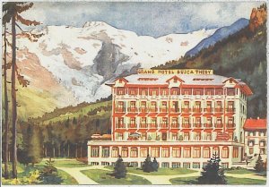 31741 AOSTA province vintage postcard - GRESSONEY - ILLUSTRATED-