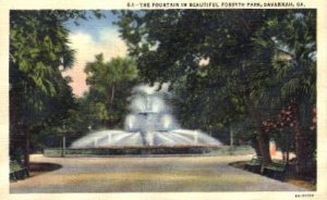 Forsyth Park Fountain - Savannah, Georgia GA  