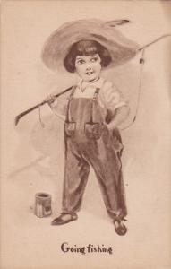 Young Boy Going Fishing