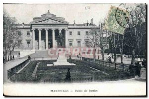 Old Postcard Marseille courthouse